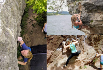 collage of climbing instructor chelsea